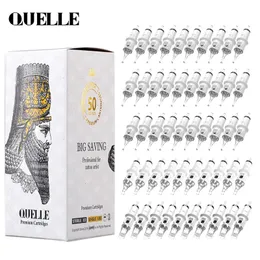 Quelle 50pcs Mieszane jednorazowe sterylne igły tatuażu wielokrotne rewolucja kaseta do tatuaży maszyn Makeuptatoo Dostawa 240422