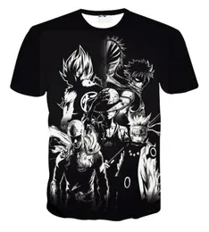 Fairy Tail Natsu Anime T Shirt Erkekler 3D Gömlek Unisex Tee Çift Tee Shirs Çocuk Anime Fanları için Karikatür Gömlek 8 Stil S5XL217Z9768556