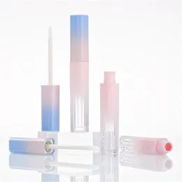 Tubo de brilho labial vazio gradiente azul rosa Tubo de esmalte diy bipculk