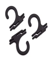 100pcslot 2624mm Plastic Sock Hook Hanger för sockstrumpa Underkläder Tillbehör Packaging Black7860400