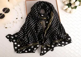 ربيع الصيف حرير وشاح المرأة طباعة البولكا دوت pashmina شال فولارد femme hijab وشاح بوفاندا invierno mujer new7469369