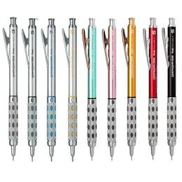 1pc Pentel Graph Gear 1000 Mechanical Drafting Pencil 0.3 0.5 0.7mm Chiseled Metallic Grip Retractable Tip for Technical Writing 240416