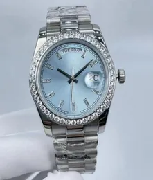 Watchsc 36mm Bewegung Watch Automatic Mechanical Womens Lünette Edelstahl Diamant Uhren Tag Date Fashion Lady wasserdicht W3349766