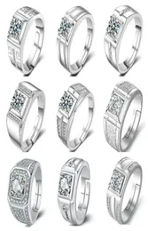 Luxuoso Men039s Natural Crystal Ring Boyfriend Anniversary Gift Banquet Engagement Band Rings8633950