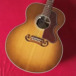 SJ-100 Walnusshonig-Burst-Akustikgitarre