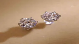 Kolczyki do stadnin moissanite dla kobiet 925 Sille Sille Sar Ear Studs 2022 Modna Modna Laboratorium Diamond Jewelry6493473