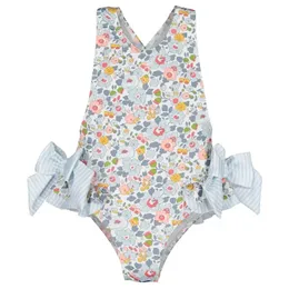 Mädchen Badeanzug Amoi Baby ein Stück Schleuderdruck niedlicher Strand Bikini Bikini Badebekleidung Baby Mädchen Badeanzüge 2-7y Biquini Infantil Menina 240422