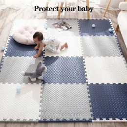 16 Stücke 30*30 cm BABYS GAME MAT Anti-Kollision Baby Spielpad Verdickung Babyaktivitätsbereich Kinder Teppich Aktivitäts Gymnasium 240423