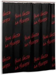 GVV Bathroom Decor Shower Curtain Anuel AAReal Hasta La Muerte Durable Fabric Bath Curtain Waterproo66x72 in168cmX183cm5886976