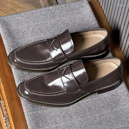 Dress buty Nobla Patentowa skóra skórzana stóp do pracy w stylu brytyjskim biznesmenem High End Formal Oxfords