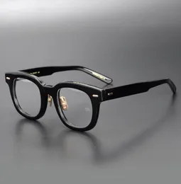 Japão Tortoise os óculos artesanais de personalidade retro Acetato quadro Men e mulheres Small Face Myopia Prescription Glass5885102