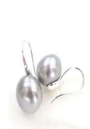 genuine 1112 mm saltwater white pearl earring 925 sterling silver earring gt2445410