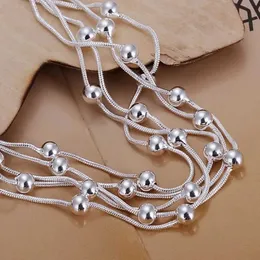 Kedja het sälj mode fin produkt 925 sterling silver smycken kedja pärlor armband för söta damkvinnor gåvor gratis frakt h234