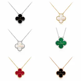 Clover Necklace Pendant Classic Mother of Pearl Personalized Fashion Lucky Stainless Steel Plating Women Girls Valentine's Day Engagement Jewelry