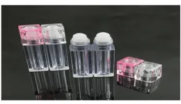 60Pieces 65ml Square Lip Gloss Oil Roll on Bottle Portable Empty Refillable Makeup Container Tube Vials 4288703