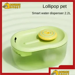 Cat Bowls Alimentadores Dispensador de água para animais de estimação Matic Living Intelligent Alimentador Constante Dripção de grande capacidade Drop Drop HOM OTVLX