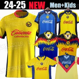 Liga MX Retro Club America Soccer Jerseys 2024 2025 K.Alvarez J.quinones D.Valdes G.Ochoa Giovani Fidalgo M.Layun A.ZendeJas 21 22 23 24 Fotbollsmän