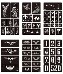 15 Styles 1 Sheet Henna Waterproof Tattoo Stencil Design Women Body Art Airbrush Paint Temporary Tatoo Sticker 2750722166212