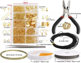 Accessori in lega Reco di gioielli Set di gioielli che producono strumenti per salti aperti in rame Gioie d'ora in orecchio per la produzione di gioielli kits7236779