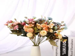 Fiori decorativi ghirlande 1 pacco fiore artificiale piccoli garofano garofano nuziale bouquet decorazioni per la casa pografia decorati1338325