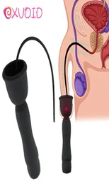 Эквоидный пенис вибратор Dilatator Звучит мужское половое вставка устройства уретры катетерные игрушки для мужчин Анальный простата массаж x0329670966
