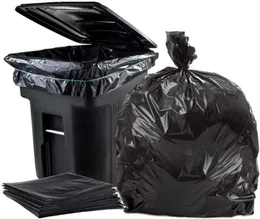 50 PCSSET Big Capacity Trash Bag Heavy Duty 15 gallon Stor kommersiell sopor Black El Market 2112151375318