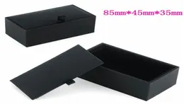 Ganz 100pcslot Black Cufflink Box Cufflink Geschenkkoffer Halte Schmuck Verpackung Boxen Organizer Schwarz DHL SN1089951961