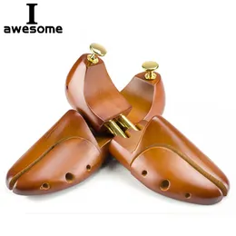 1 Pair Guger-tree Adjustable Shoe Trees Solid Wood Mens Shoe Support Knob Shoe shaping Womens Shoes Care Stretcher Shaper 240430