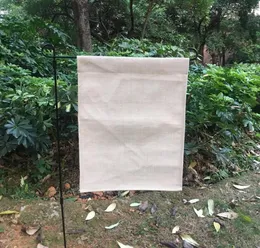 Boş Keten Bahçe Bayrağı Polyester Çuval Örtüsü Banner Dekoratif Yard Bayrağı Nakış ve Sublimasyon için 12x16 inç2873448