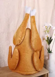 Plüschgeröstete Truthahnhüte Spoktakuläre Kreationen Dekor Hut gekochtes Hühnchen Vogel Geheimnis für Thanksgiving Kostüm Dress Up Party6250660