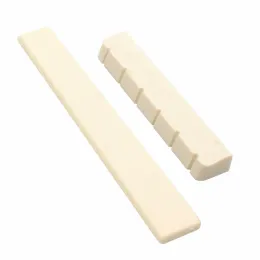 Tillbehör 6 Sträng Klassisk gitarr Sadel + Nut White Bone Bridge Guitar Accessories