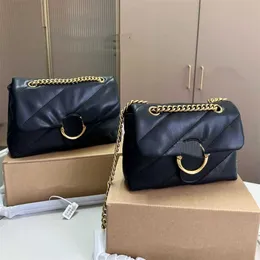 Różowe torby na ramię w łańcuchie Łańcuch Luksusowy Crossbody Wassenger Torba Square Women Designer Wysokiej jakości skórzane torebki Portferę telefonu komórkowego 230915