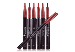 QIC 6colors Professional Matte Lip Liner Pencil 방수 방수 길이 지속적인 부드러운 천연 립 라이너 펜 메이크업 도구 K1636227