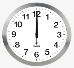 Relógios de parede Modern Minimalist Lar Room Quartz Home Clock 20 polegadas Smart WiFi Time Automático Sincronização Rede MUTE9706281