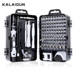 KALAIDUN Screwdriver Set 115 In 1 Bit Precision Magnetic Screw Driver Torx Bits Insulated Multitools Phone Repair Hand Tools Kit T9230627