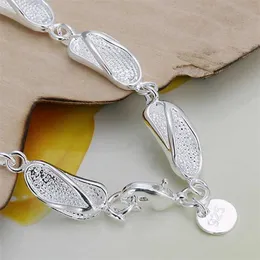Цепная оптом 925 Серебряный уникальный дизайн красивая мода Женщины серебряный цвет ювелирные украшения высококачественные браслеты заводские цены