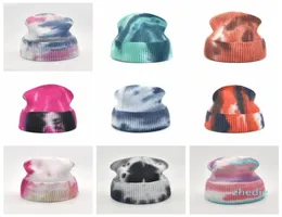 Beanie Winter for Women Men Crochet Skullies Hat Tie Dye Hat Unisex Autumn Knitted Beanies Cap Wild Accessories7575773