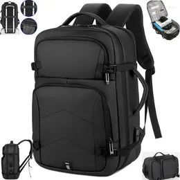 Plecak duże 15,6 cala laptopa Men Business Notebook Waterproof Bagpack USB ładowanie kamery podróży studenckie plecaki