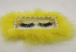 Portable Feather Lash Box Pearl Rectangle Eyelashes Packaging Box Acrylic Gift Box 9 Färger Fashion Packaging Supplies 532 V26851339