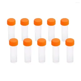 Plastic Test Tubes Standable With Lid And Screw Cover Silicone Gasket Widely Application For Laboratory 5ML Diameter