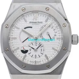 Orologi di lusso APS Factory Audemar Pigue Royal Oak Dual Time Watch da 1,5 pollici 26120 ° OO.1220st.01 STKG