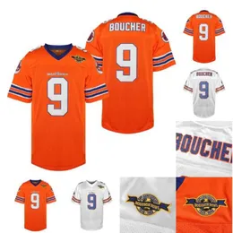 Jam Mens the Waterboy Movie Jersey 9 Bobby Boucher All Ed Retro Football Jerseys White Orange S-XXXL Shipping Fast