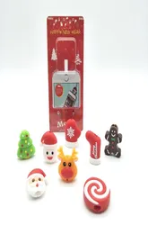 Modello di organizzatore del supporto per telefono per boccone da neve di Natale per telefono Cavo di Natale Cartoon Cavo Carretto USB Data Data Line Protector DH06558052