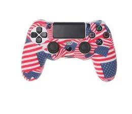 Игровые контроллеры джойстики Data лягушка для PlayStation 4 Controller Case Case Soft Silicone Gel Rubber Skin Cover для Pro Slim GamePady240322