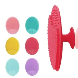 10PC Silicone Cleaning Brush Facial Brushes Baby Bath Massage Pad Face Skin Cleaner Pore Deep Cleansing Brushes Shower