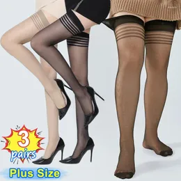 여자 양말 1-3 쌍 섹시한 허벅지 하이 피쉬 넷 스타킹 로리타 여자 JK 의상 무릎 위로 넓은 가장자리 긴 양말