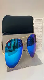 Yrmy New 2020 Ray Aviators Vintage Sonnenbrille Pilot Männer Frauen 58 mm 62 mm Verbote UV400 Polarisierte Band Spiegelglas Ben Sonnenbrille Wit8247454