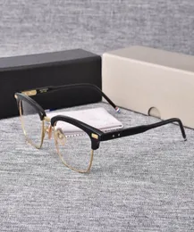 2021 New York Brand Designer Half Frame Glasses for Men Women Square Semi Rimless Eyeglasses Optical Prescription Eyewear 7113377955