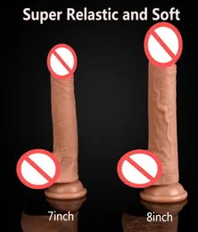 Super Soft Silicon Dildo Saugnapfbecher realistischer Penis Big Dick Sex Toys for Woman Products Strapon Dildos für Frauen4095121