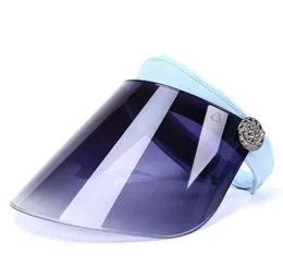 Unisex Plastik Vizör Güneş Şapkası Ayarlanabilir Spor Taşınabilir Sunvisor Açık Yaz Kapağı MX832706588302259